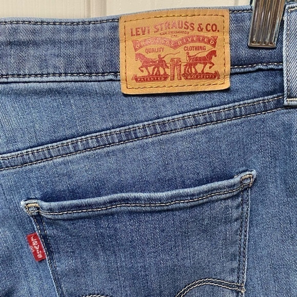 Levi’s 711 skinny distressed jeans women size 16w plus size - Picture 4 of 8